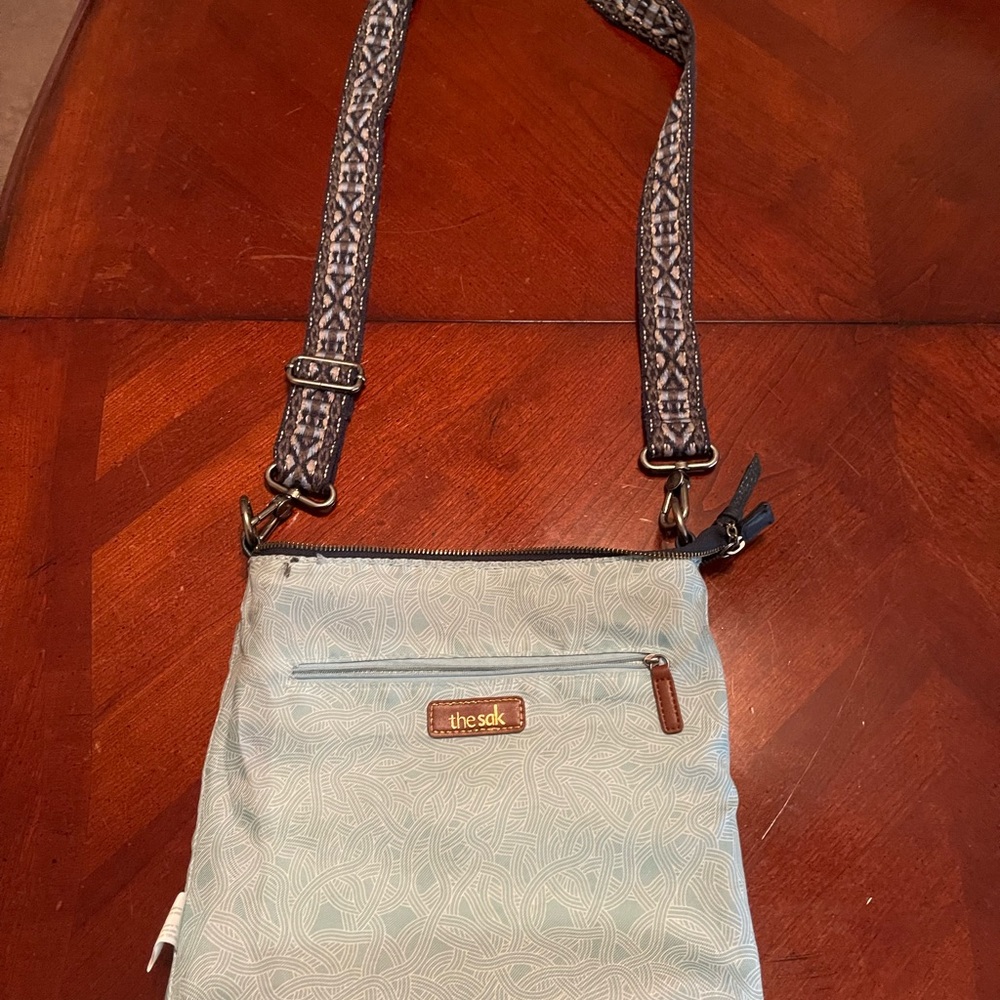 The Sak Navy Leather Shoulder Handbag - Picture 5 of 6